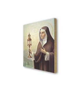 Quadretto in MDF di Santa Chiara
