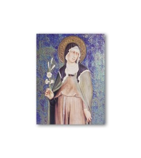 Quadretto in MDF di Santa Chiara di Simone Martini