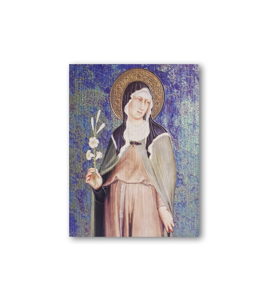Quadretto in MDF di Santa Chiara di Simone Martini