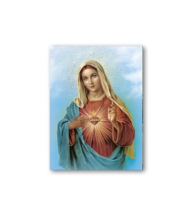 Quadretto in MDF del Cuore Immacolato di Maria