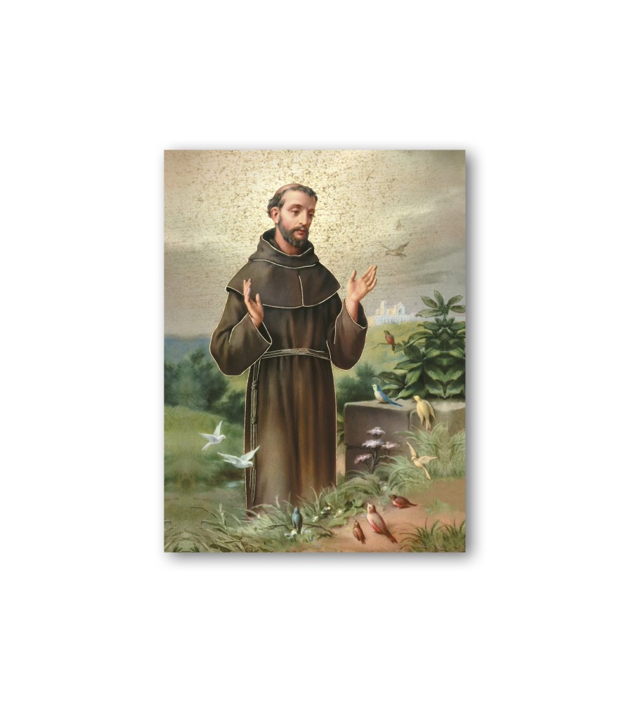 Quadretto in MDF di San Francesco