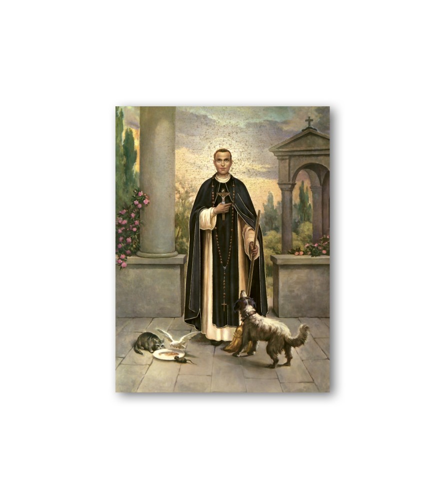 Quadretto in MDF di San Martin de Porres