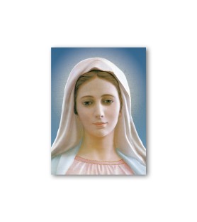Quadretto in MDF della Madonna di Medjugorje