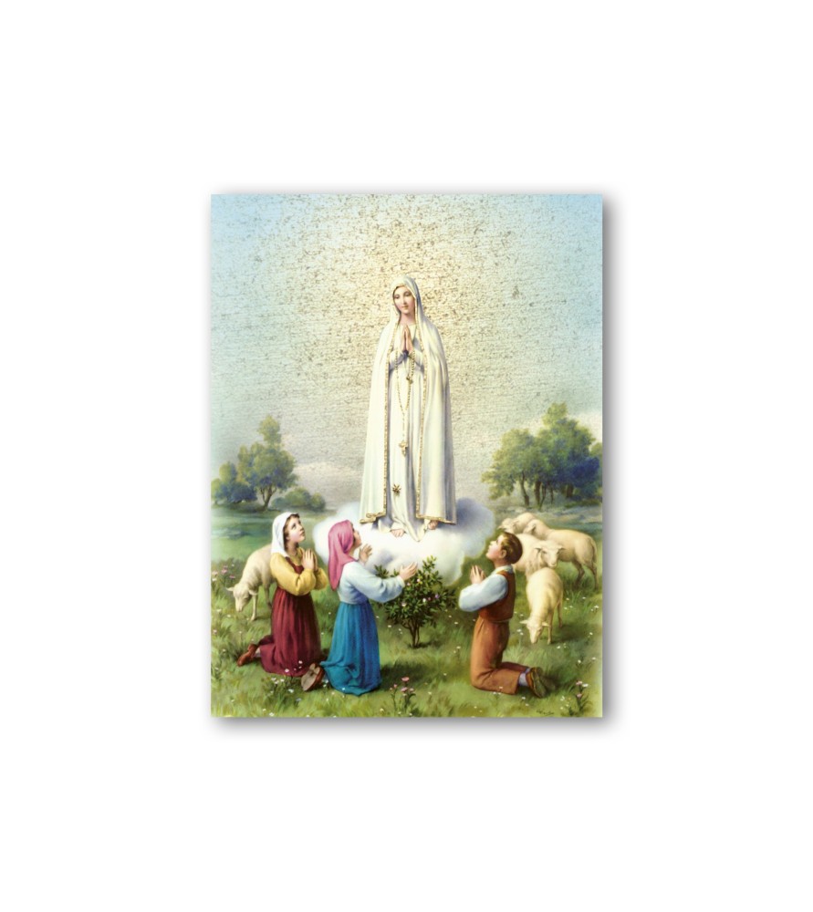 Quadretto in MDF della Madonna di Fatima Quadretto in MDF della Madonna di Fatima