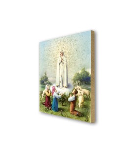 Quadretto in MDF della Madonna di Fatima