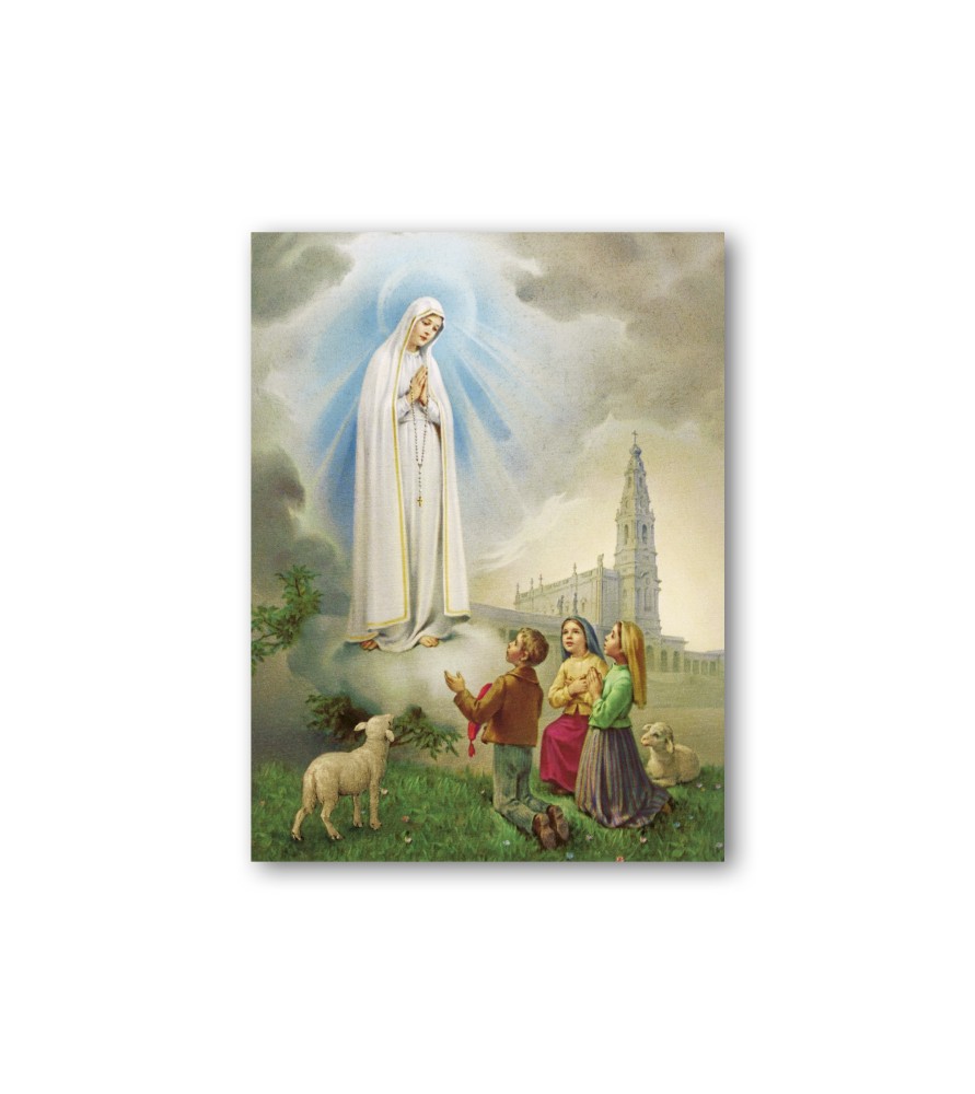 Quadretto in MDF della Madonna di Fatima Quadretto in MDF della Madonna di Fatima