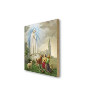 Quadretto in MDF della Madonna di Fatima