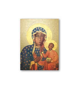 Quadretto in MDF della Madonna di Czestochowa