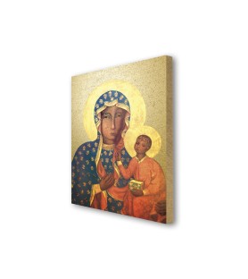 Quadretto in MDF della Madonna di Czestochowa