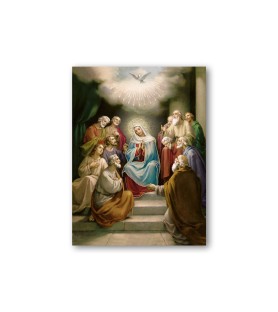 Quadretto in MDF della Pentecoste