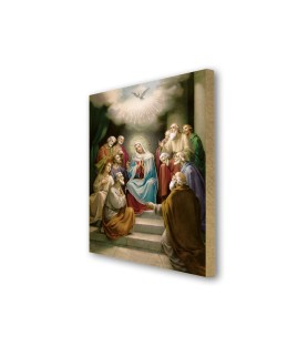 Quadretto in MDF della Pentecoste