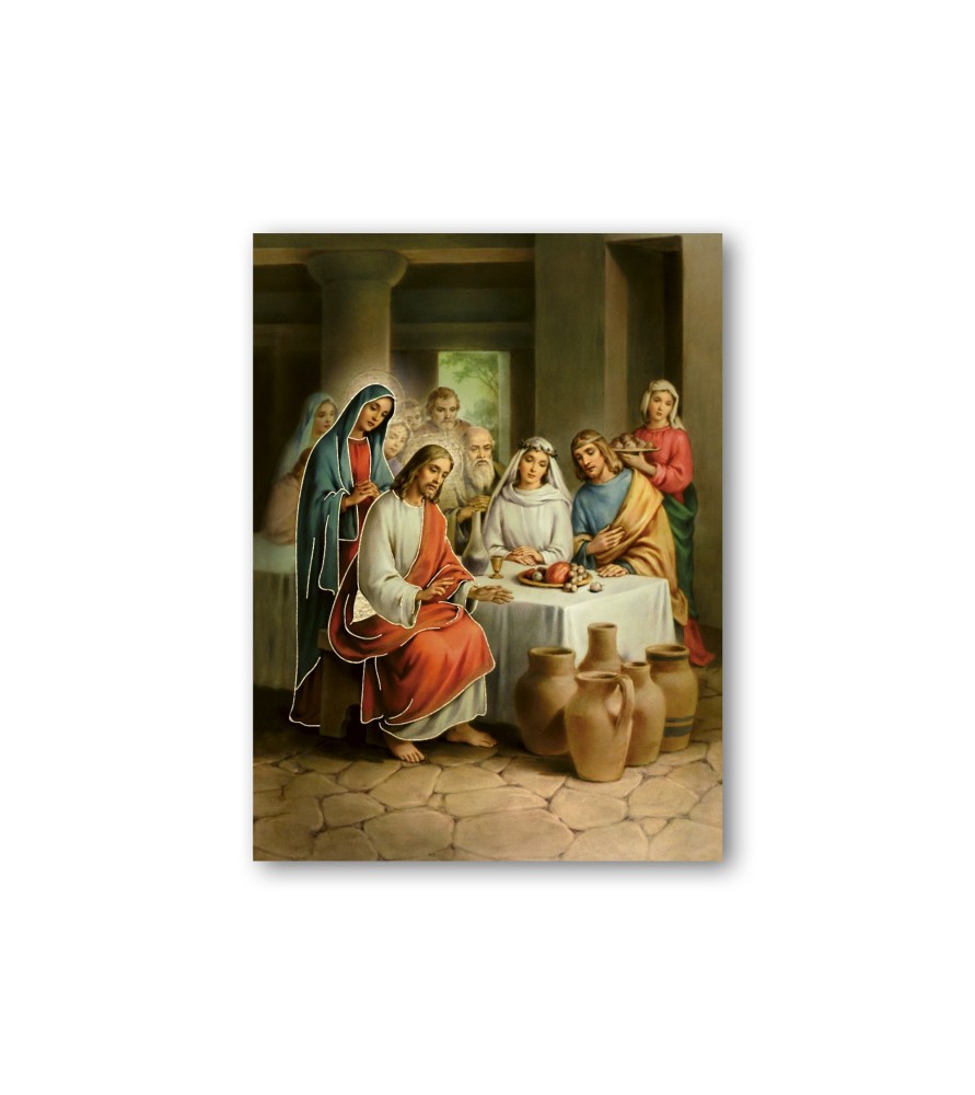Quadretto in MDF delle Nozze di Cana Quadretto in MDF delle Nozze di Cana