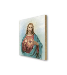 Quadretto in MDF del Sacro Cuore di Gesù