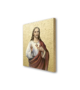 Quadretto in MDF del Sacro Cuore di Gesù