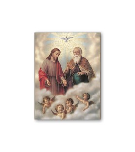 Quadretto in MDF della Trinità