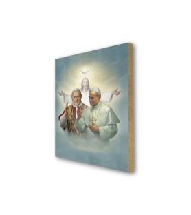 Quadretto in MDFdei Papi Giovanni XXIII e Giovanni Paolo II