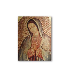 Quadretto in MDF della Madonna di Guadalupe