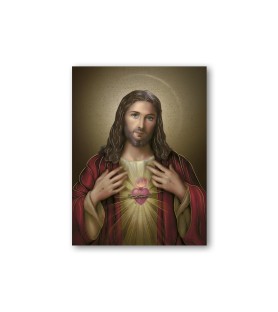 Quadretto in MDF del Sacro Cuore di Gesù