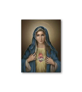 Quadretto in MDF del Cuore Immacolato di Maria