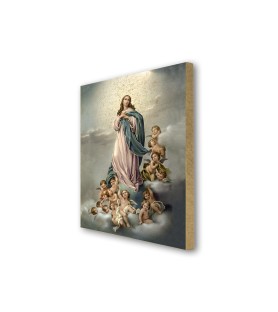 Quadretto in MDF della Madonna Assunta