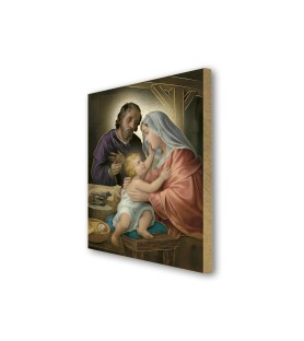 Quadretto in MDF della Sacra Famiglia