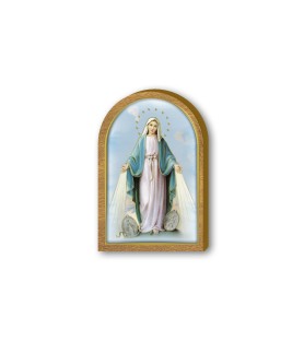 Cappelletta in legno della Madonna Miracolosa con medaglie