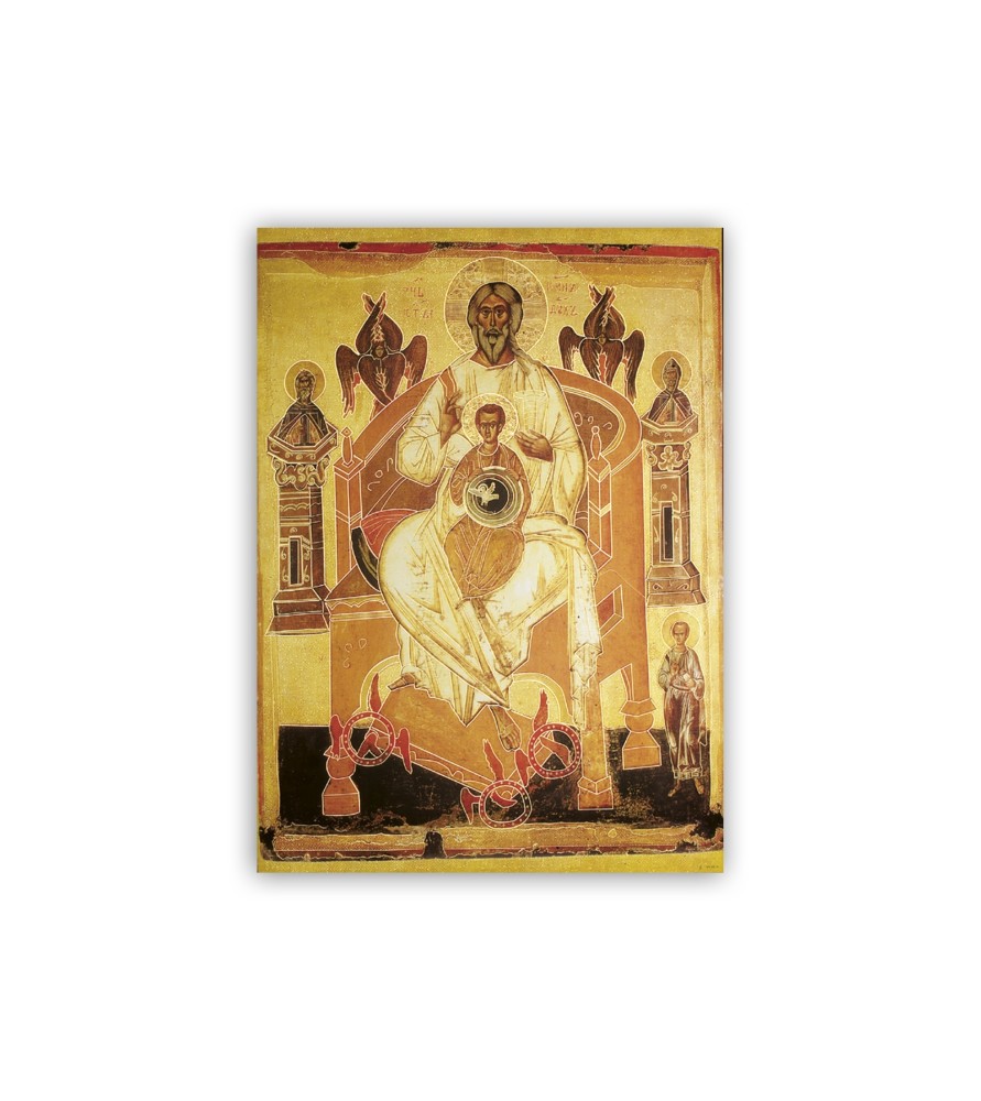 Poster con oro a caldo con l'immagine della Trinità Poster con oro a caldo con l'immagine della Trinità