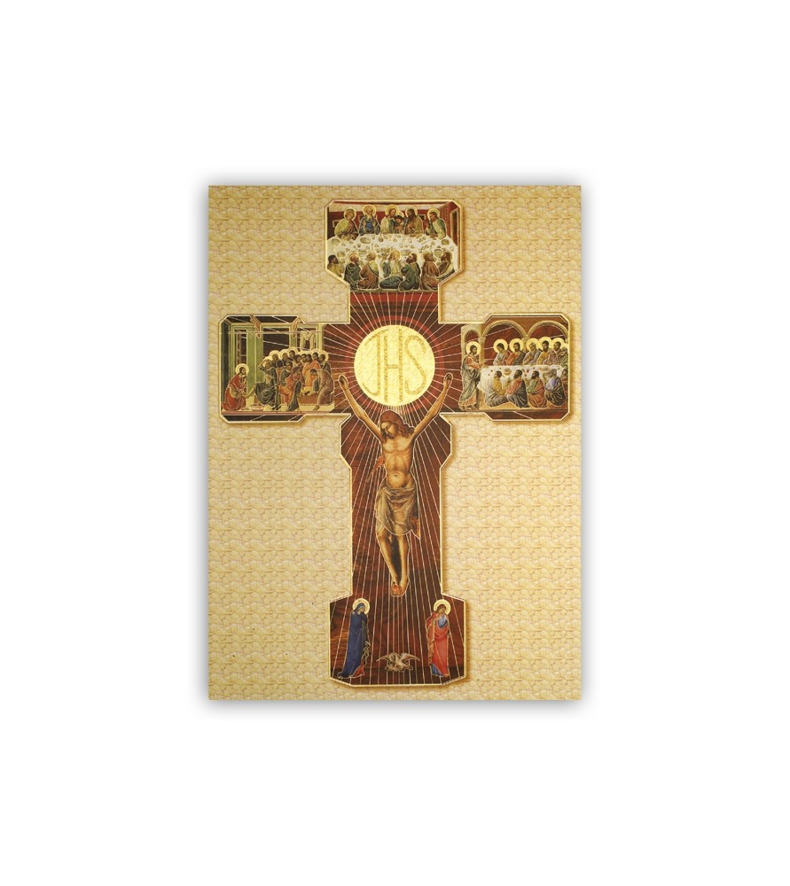 Poster con oro a caldo con l'immagine della Croce di Cristo Poster con oro a caldo con l'immagine della Croce di Cristo