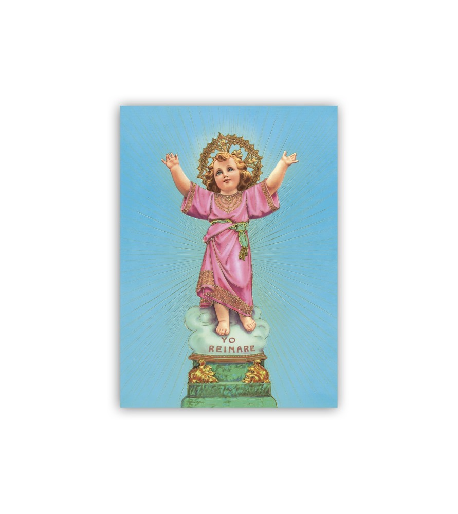 Poster con oro a caldo con l'immagine del Divino Niño