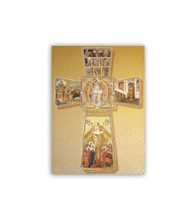 Poster con oro a caldo con l'immagine della Croce Pater Noster