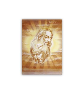 Poster con oro a caldo con l'immagine della Trinità