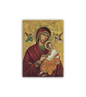 Poster con l'immagine dell'Icona della Madonna del Perpetuo Soccorso