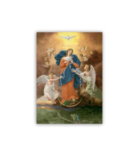 Poster con l'immagine di Maria che sciogli i nodi