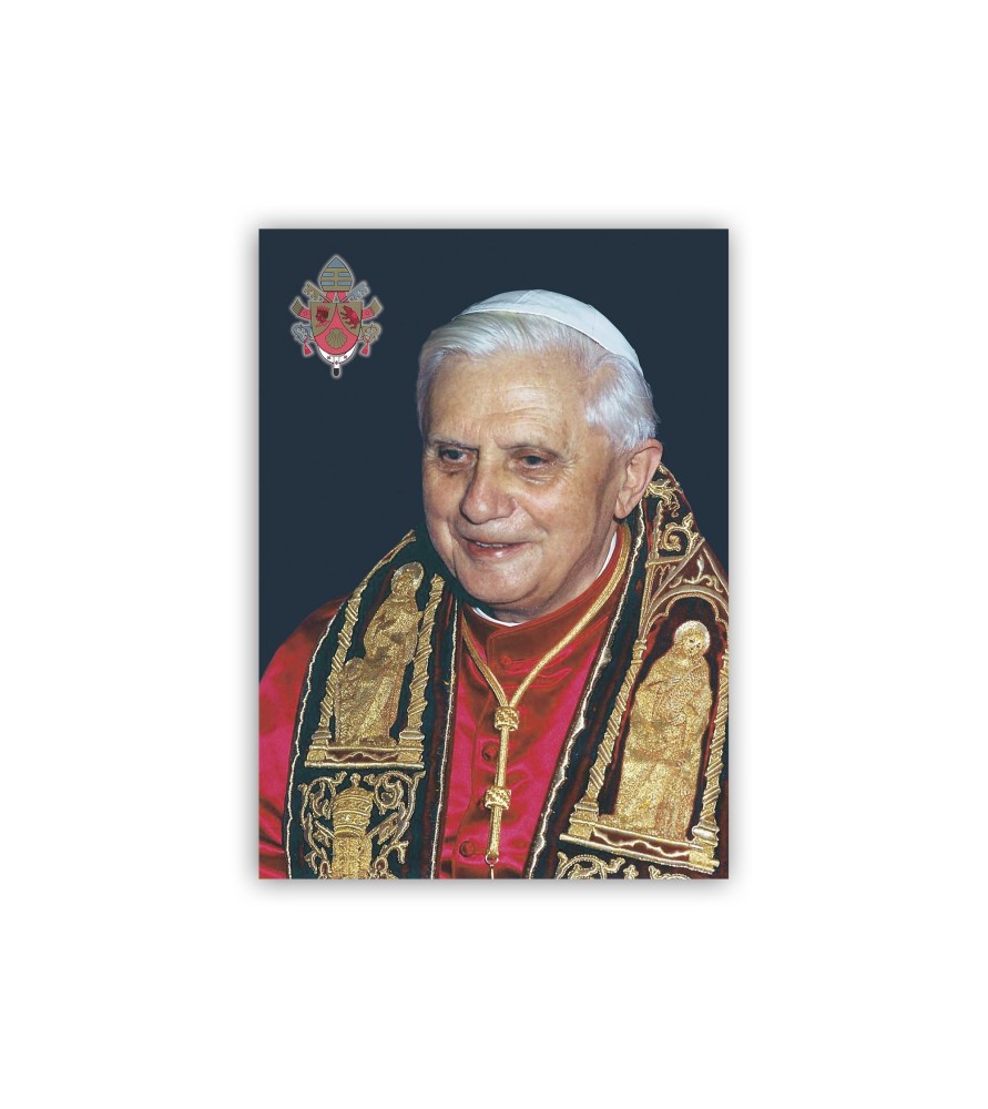 Poster con l'immagine di Papa Benedetto XVI