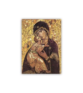 Poster con l'immagine dell'Icona della Madonna della Tenerezza