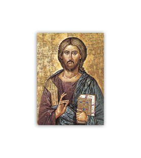 Poster con l'immagine dell'Icona di Gesù Pantocratore