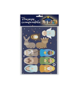 Presepe componibile in pioppo