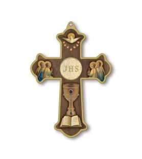 Croce di Prima Comunione e Cresima in legno