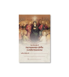 Croce di Cresima in legno con diploma