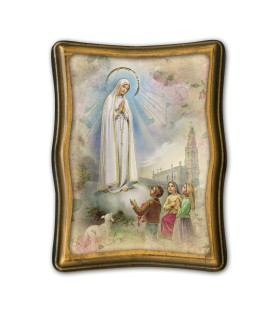 Quadretto anticato della Madonna di Fatima