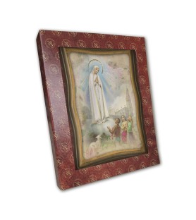 Quadretto anticato della Madonna di Fatima