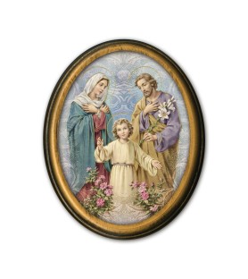 Quadretto ovale della Sacra Famiglia