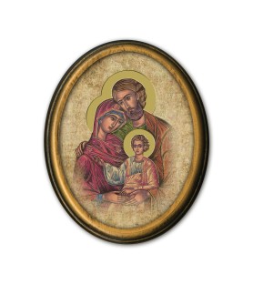 Quadretto ovale della Sacra Famiglia