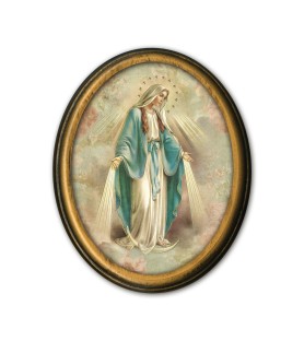Quadretto ovale della Madonna Miracolosa