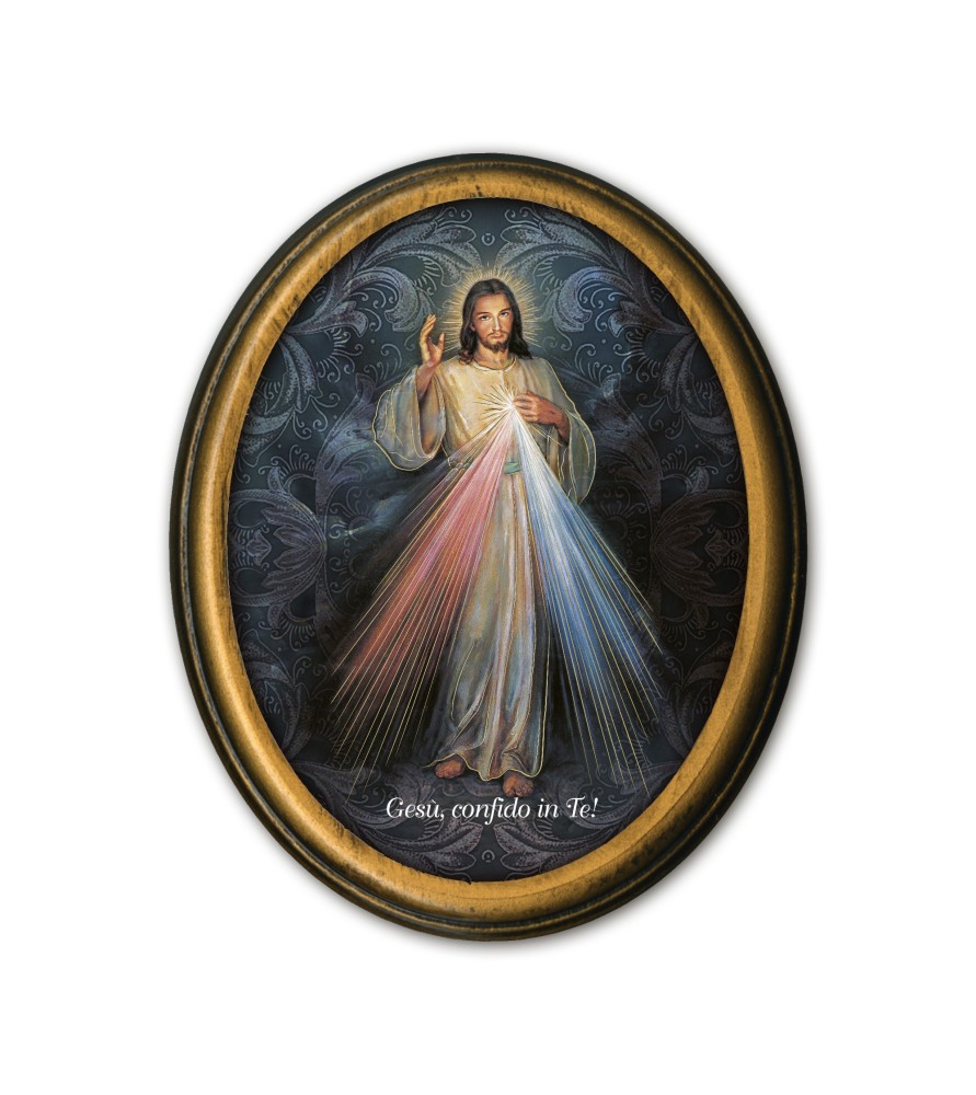 Quadretto ovale di Gesù Misericordioso Quadretto ovale di Gesù Misericordioso