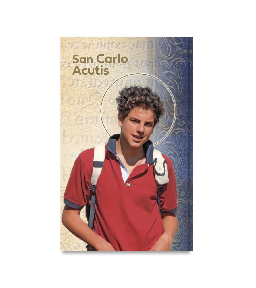 Biglietto con biografia e preghiera a Carlo Acutis in confezione da 20 pezzi Biglietto con biografia e preghiera a Carlo Acutis in confezione da 20 pezzi