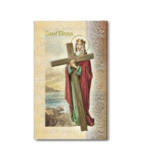 Biglietto con biografia e preghiera a Sant'Elena in confezione da 20 pezzi