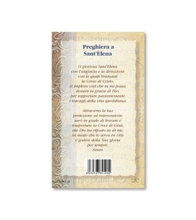 Biglietto con biografia e preghiera a Sant'Elena in confezione da 20 pezzi