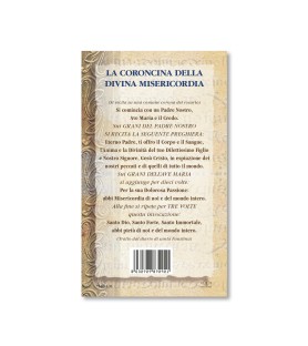 Biglietto con biografia e preghiera a Gesù Misericordioso in confezione da 20 pezzi