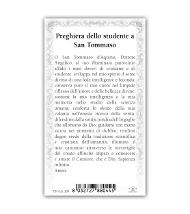 Pacchetto da 100 copie di: Santino Santa Rosa da Lima con preghiera e finiture in oro a caldo